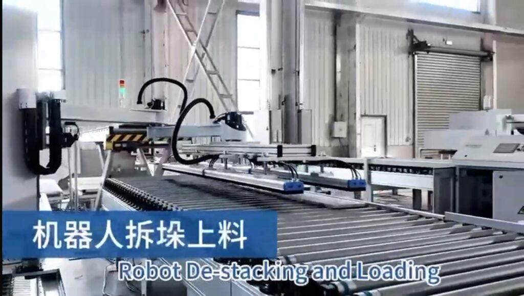 Linea di foratura automatica con carico e scarico robotizzato