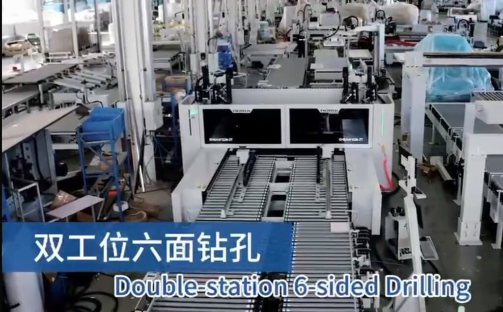 Linea di foratura automatica con carico e scarico robotizzato