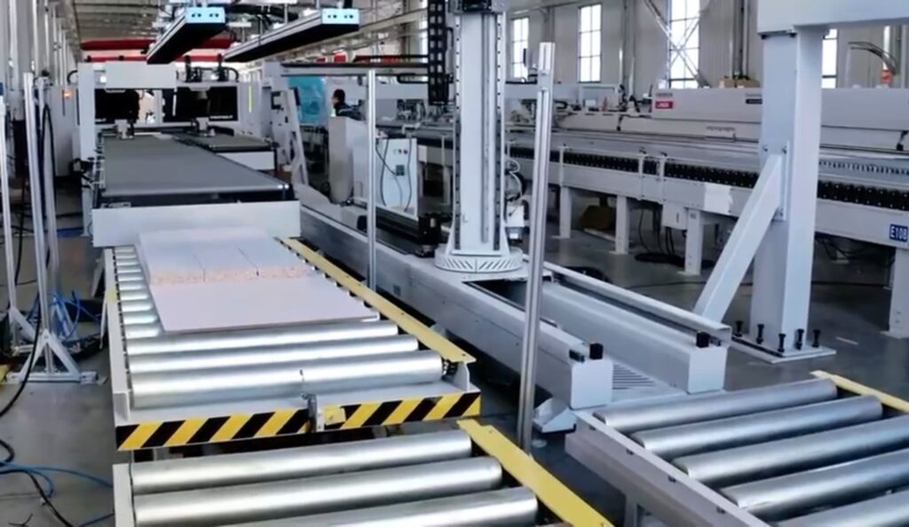 Linea di foratura automatica con carico e scarico robotizzato